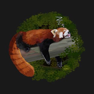 Sleepy Red Panda T-Shirt