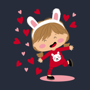 Dancing bunny girl T-Shirt