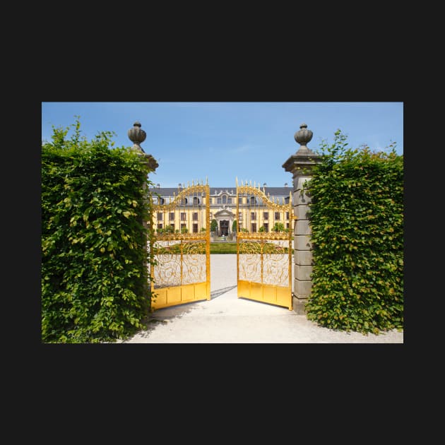 Great Garden Herrrenhausen, Golden Gate, Gallery Building, Hanover, Lower Saxony, Germany, Europe by Kruegerfoto