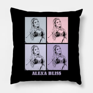 Alexa Bliss Wrestling Pop Art Pillow