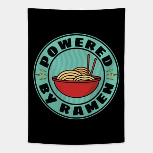 Powered By Ramen Japanese Noodles Tapestry