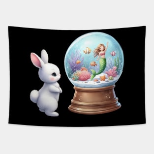 Whimsical Wonders: The Curious Rabbit Tapestry