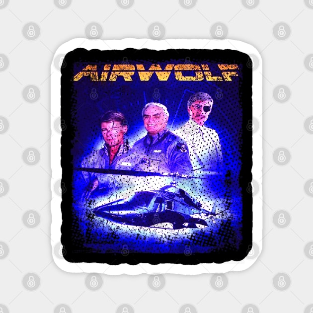 The Helicopter Legend Airwolfs T-Shirt Magnet by SaniyahCline
