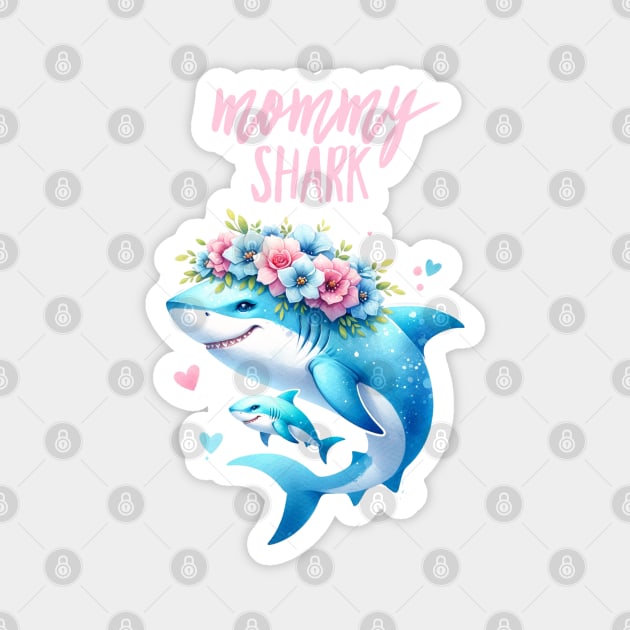 Mommy Shark Magnet by BeDazzleMe