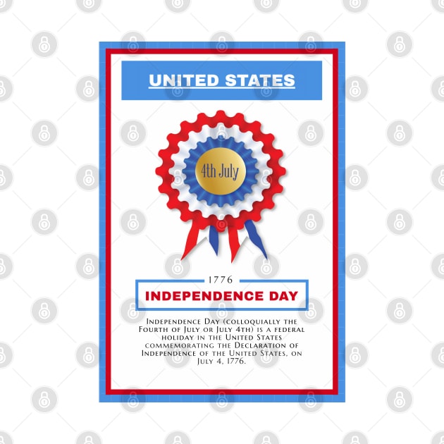 Independence Day - United States - For 4th of july - Print Design Poster - 1706201 by Semenov