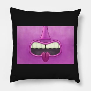 Pink Tiki Tongue Mask! Pillow