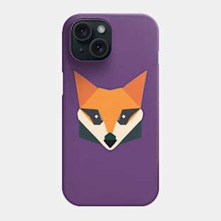 Geometrical design of a fox face Phone Case