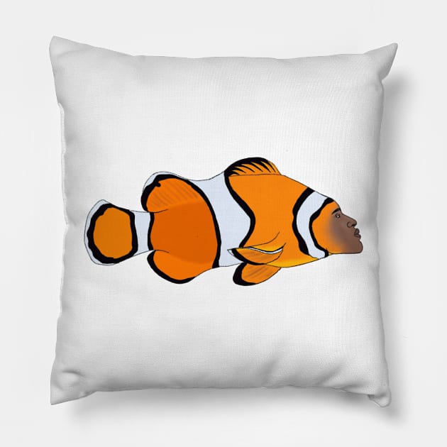 Clown Anemone Gentlefish Pillow by Rosiethekitty13