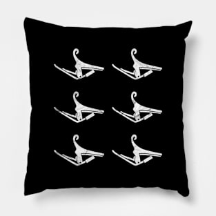 Guitar Capo Dark Theme Pillow