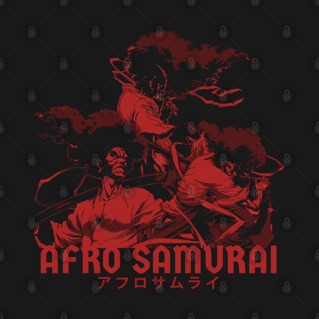 Afro Samurai - red sketch by HANASUISI