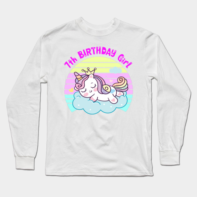 7th birthday unicorn shirt