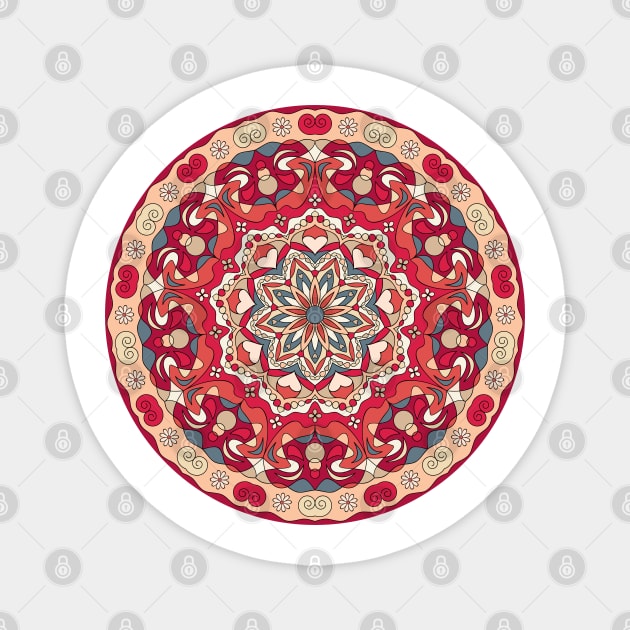 Bright circular arabic ornaments Magnet by IrinaGuArt