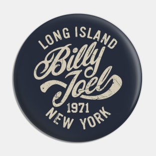 Billy Joel Long Island New York 1971 Pin