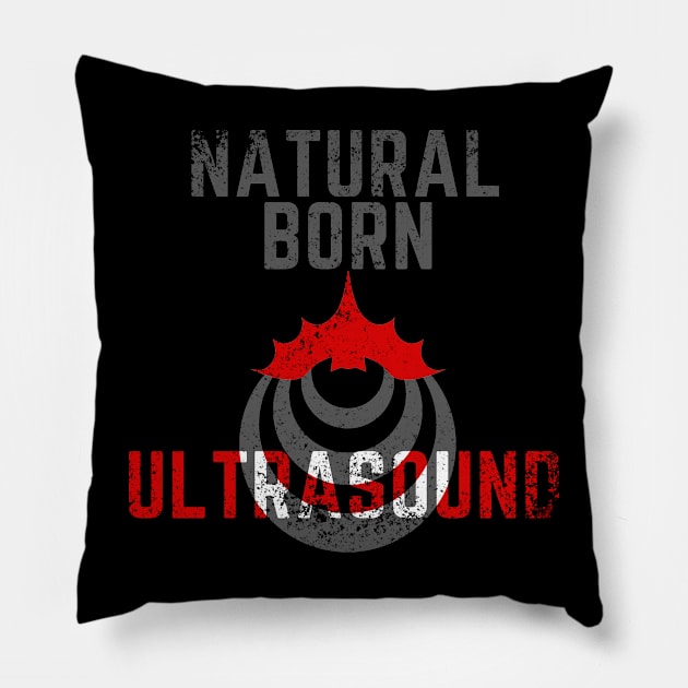 Natural born ultrasound, worn Pillow by GraphGeek