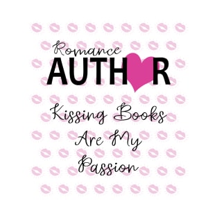 Romance Author: Kissing Books Are My Passion Writer T-Shirt