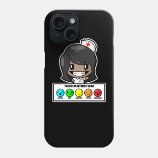 Black Nurse Pain Scale African American Black Pride Gift Phone Case