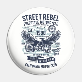 Street Rebel Motorcycle Pin