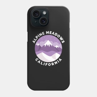 Alpine Meadows Ski Snowboard Mountain California Yosemite - Travel Phone Case