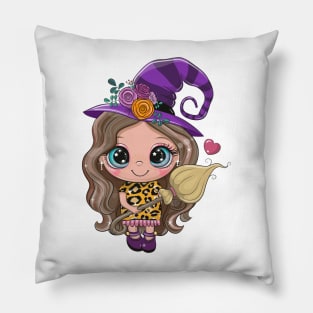 Cute Witch Pillow