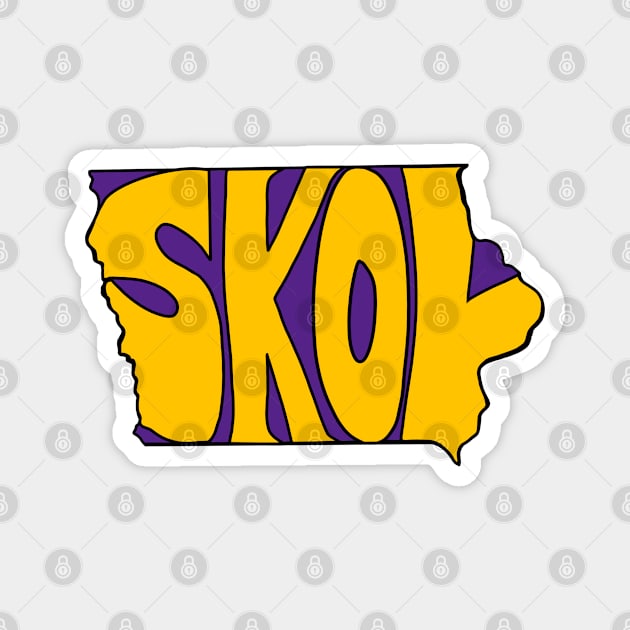 Skol Minnesota Vikings Iowa Magnet by A + J Creative Co