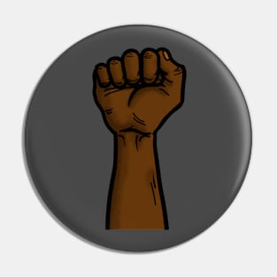 Black Lives Matter Fist Hand Raised Pin