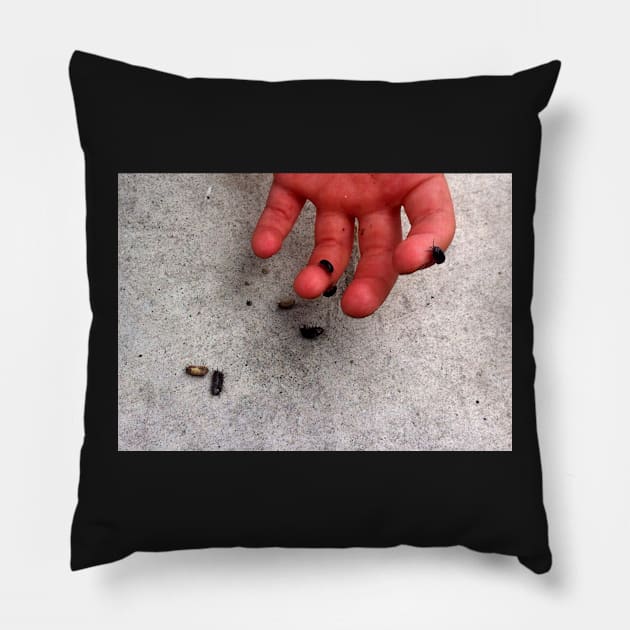 Rolly-Polly Fingers Pillow by 1Redbublppasswo