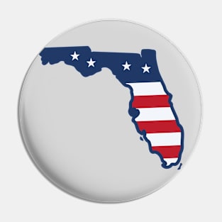 Stars and Stripes Florida Pin