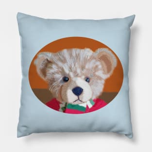 Teddy Portrait of a Bear Pillow