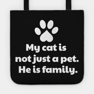 My Cat Is My Family Tote