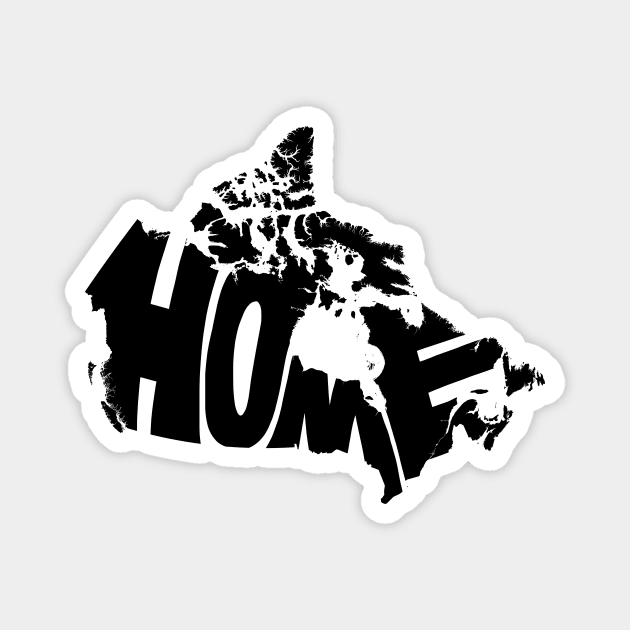 Canada Home black Magnet by Seanings