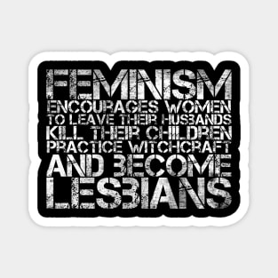 Feminism Fears Woman Power Funny Sarcastic Feminist Humor Magnet
