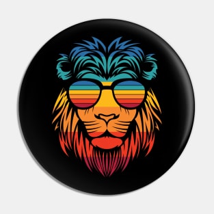 Retro Lion Pin