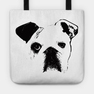 English Bulldog Face Design - A Bulldog Christmas Gift Tote