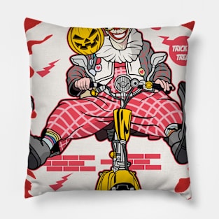 Clown Biker Pillow