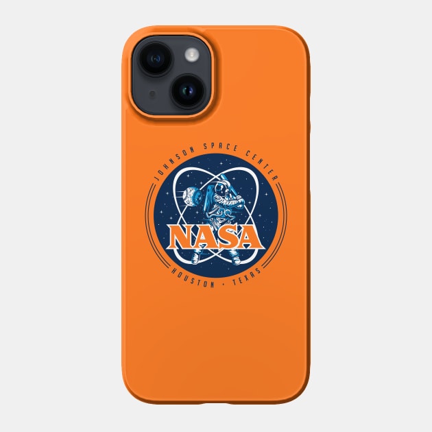 Retro NASA Astros Logo - Navy Blue Version