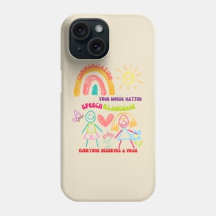 Speech therapist, Speech language pathologist, SLPA, SLP, speech pathologist Phone Case