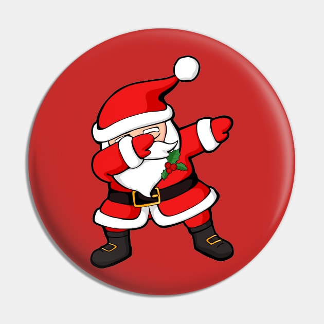 Dabbing Santa Claus Christmas Dab Pin by zeno27