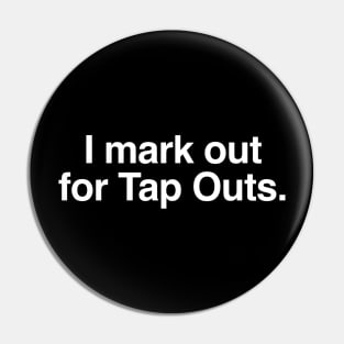 I mark out for tap outs Pin