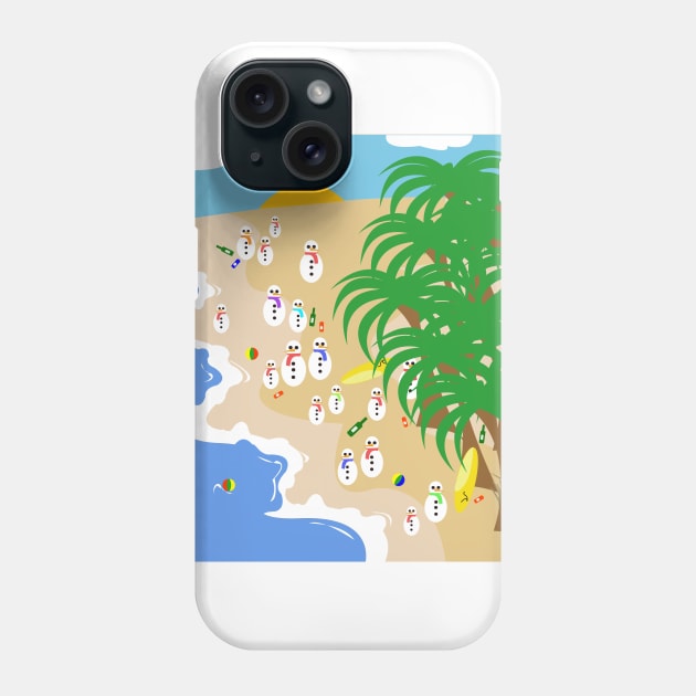 The snowman's holiday Phone Case by designInk