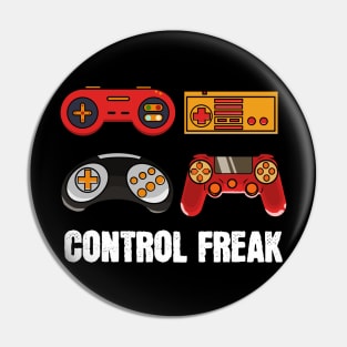 Control Freak - For Gamers Pin