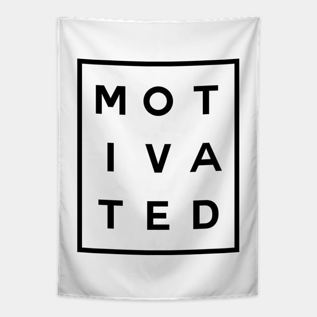 Motivated Boxed (Black) Tapestry by inotyler