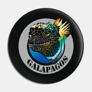 Galapagos Islands Iguana Marina Pin