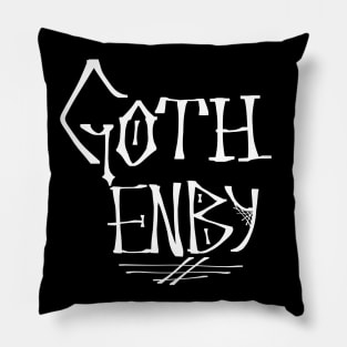 Goth Enby Pillow