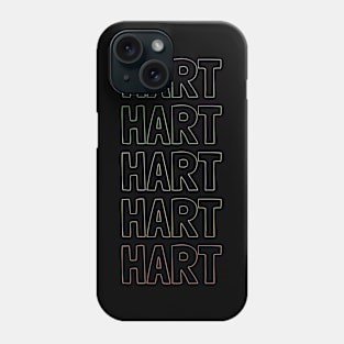 Hart Name Pattern Phone Case