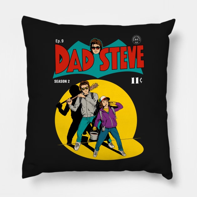 Dad Steve Pillow by zerobriant