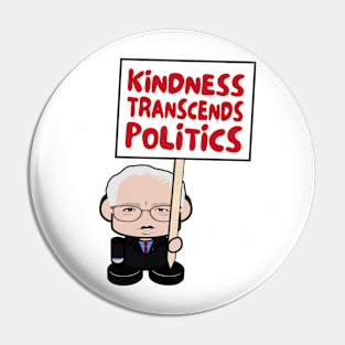 Mr. Berniebot POLTICO'BOT Toy Robot (Kindness Transcends Politics) Pin