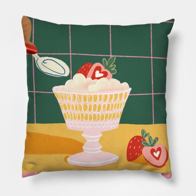 Ice Cream Lover Pillow by Gigi Rosado