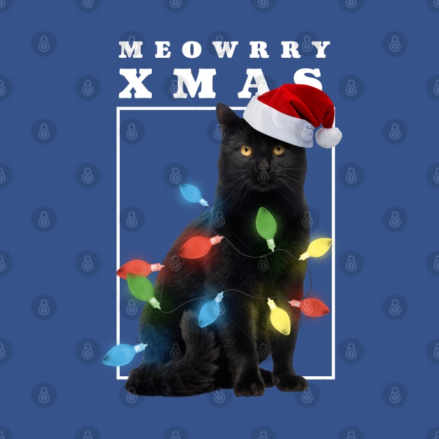 Funny Christmas cat Meowrry Xmas by Emart