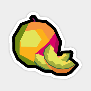 melon pop art Magnet