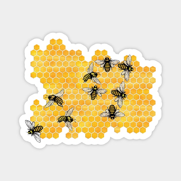 Leo Honeybees Magnet by feedmepixiedust